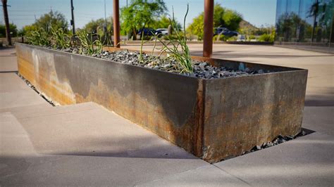 corten steel planter box price